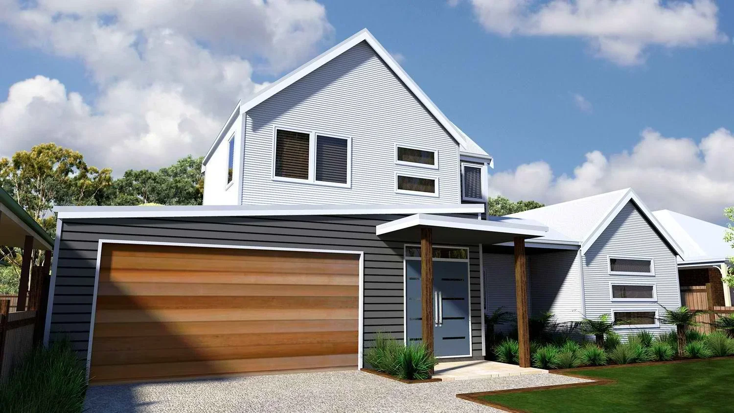 Residential roofline and exterior
