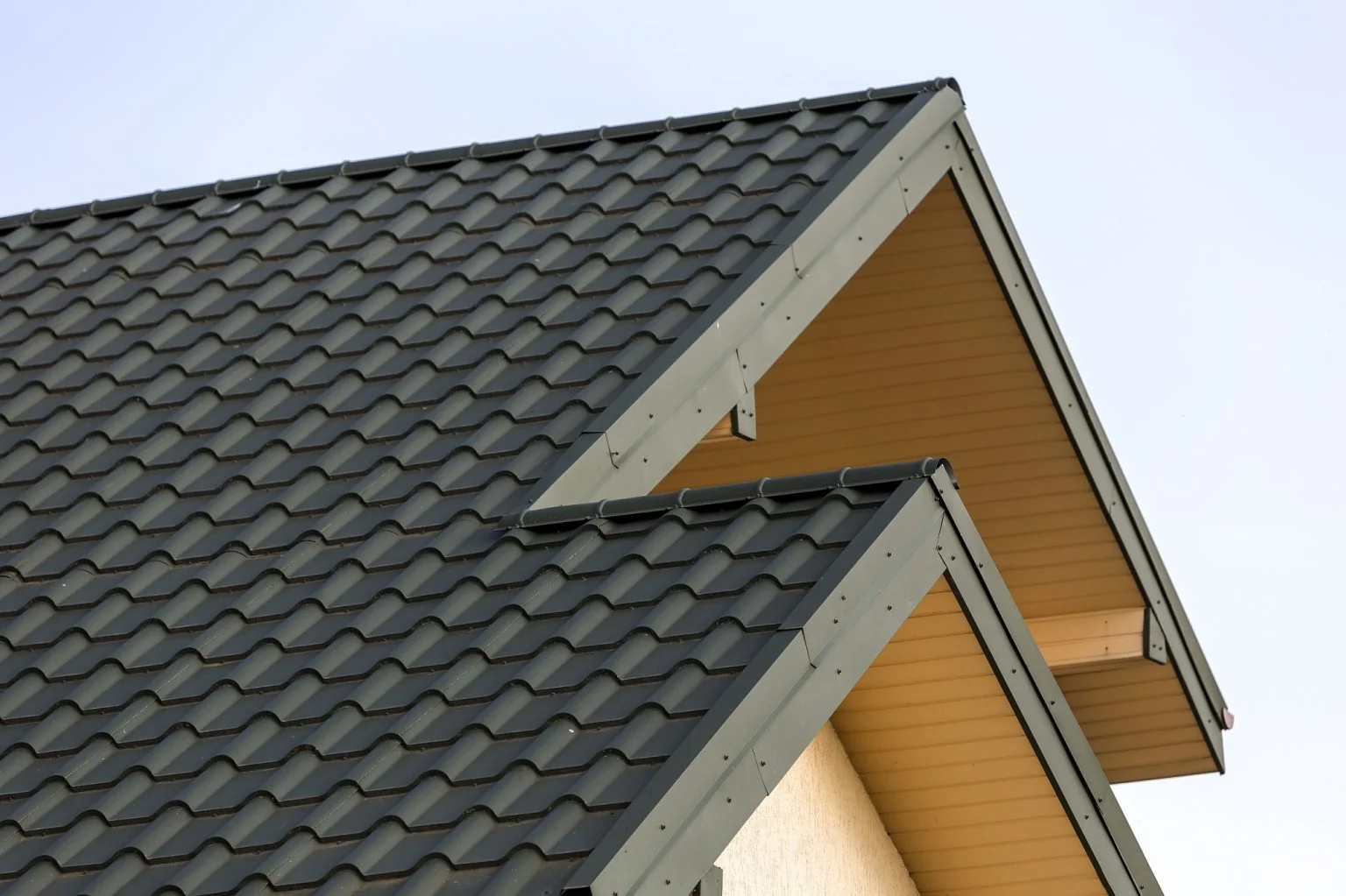 Tiled roof and eaves detail